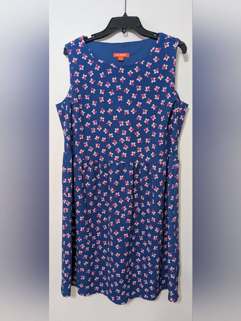 Blue Floral Sleeveless Women’s Dress